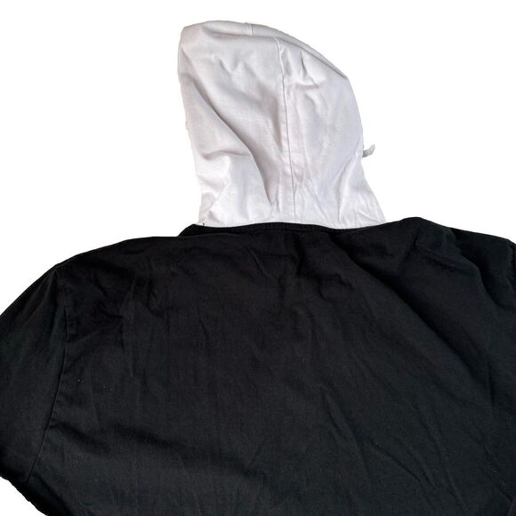 Hot Topic White Black Hoodie Size Large - Picture 9 of 9
